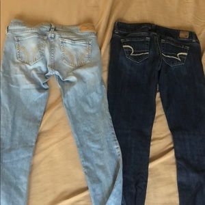 American Eagle and Hollister jeans